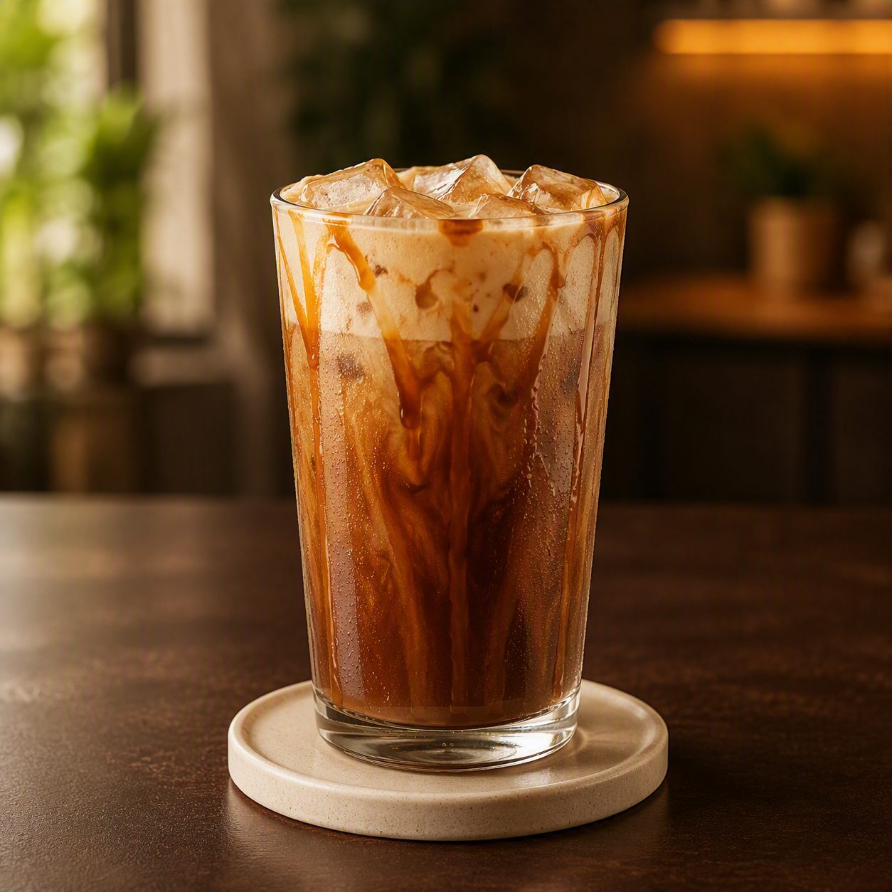 Caramel iced coffee